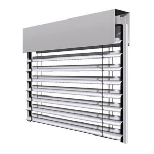 WAREMA Raffstore mit Führungsschiene