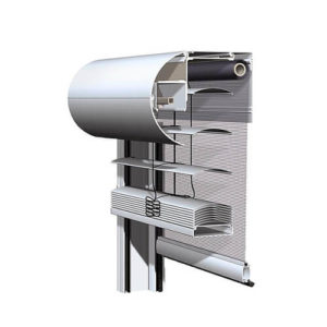 WAREMA Raffstore mit Insektenschutz im Querschnitt