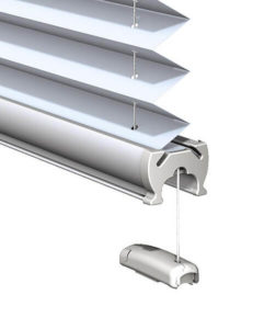 Faltstore - Plissee Spannschuh nah