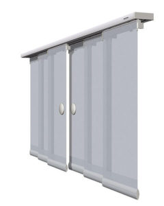 Flächenvorhänge - Beidseitig bedient, Illustration