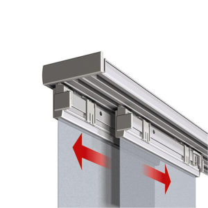 Flächenvorhänge - Funktion, Illustration