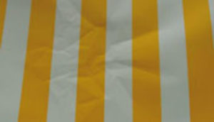 Knickfalten im Markisentuch